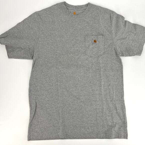 Carhartt Gray Pocket T Shirt Original Fit Mens Size L - Picture 1 of 7